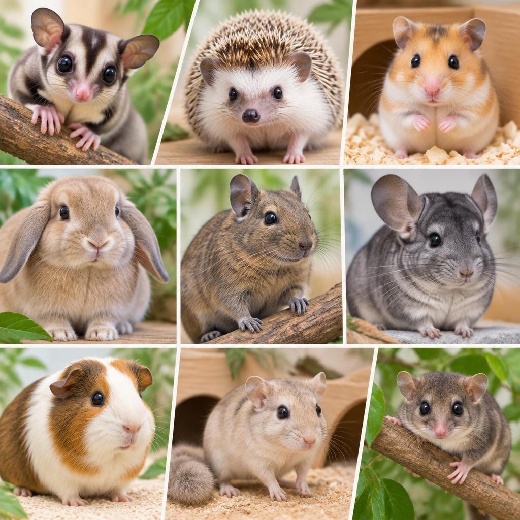 フクロモモンガからアフリカヤマネまで、多彩な仲間たち